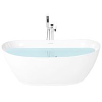 banera independiente ovalada 1700 x 800 mm de acrilico con borde fino moderna blanco yacuces