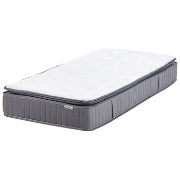 Colchón De Muelles Ensacados Con Asas Relleno De Espuma Viscoelástica Funda Extraíble 7 Zonas Duro 90 X 200 Cm Pleasant