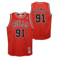 camiseta dennis rodman chicago bulls mitchell  ness - away swingman junior