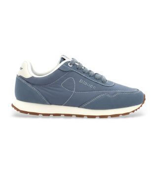 Blauer para mujer. S6SWINK01 Zapatillas Wink 01 azul (38), Piel, Plano, Cordones, Casual