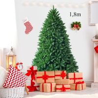 arbol de navidad 18m no iluminado con 1250 ramas abeto artificial y base resistente cfw75665