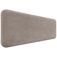 dhome cabecero tapizado en pana liso redondeado pana para pared acusticos cabeceros absorbentes cabezal cama dormitorio marron 145cm