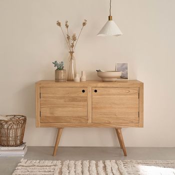 Cómoda de mindi macizo de 120 cm