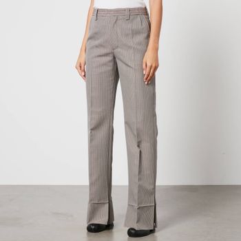 Marni Houndstooth Wool-Blend Trousers - IT 40/UK 8