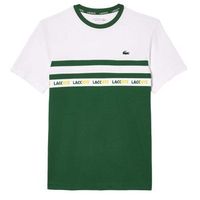 camiseta lacoste ultra dry verde blanco