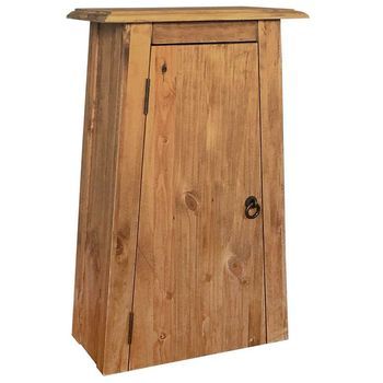 Mueble De Pared Para Baño Madera Maciza De Pino 42x23x70 Cm Vidaxl
