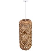lampara de techo de fibra de jacinto  d29x70j cm