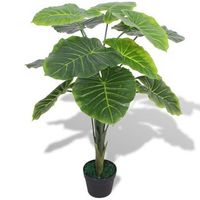 planta artificial con maceta de taro 70 cm verde dec021913
