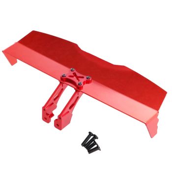 Ala trasera de metal mejorada para coches modelos RC Wltoys 124016 124017 124018 124019 144001 1/12 1/14 piezas de repue