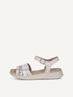 caprice sandal yellow made of leather without heel size 39