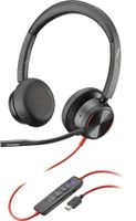 poly blackwire 8225 auriculares alambrico diadema oficinacentro de llamadas usb tipo c negro