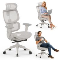 sense7 nobu silla de escritorio ergonomico ajustable transpirable blancogris claro