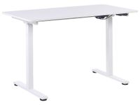escritorio regulable de derivado de madera blanco