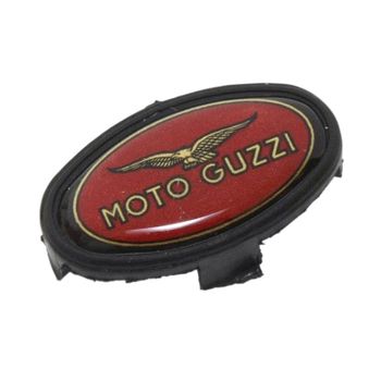 Emblema de la tapa del cárter de encendido Moto Guzzi Serie Grossa i.e. 8V izquierda