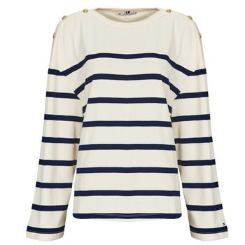 Tommy Hilfiger Camiseta manga larga LWK GOLD BUTTON BOAT-NK LS TEE para mujer