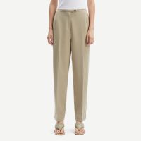 samsoe samsoe hallie crepe tapered trousers - m