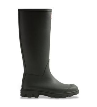 Hunter para mujer. FRU0001251 Botas altas Downpour verde oscuro (40), Plano, Ninguno, Casual