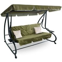 columpio de jardin 2 en 1 grandlux xxl oliva