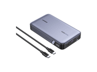 bateria externa - ugreen ugr25188 universal 100w 2000 mah 2x usb-c 1x usb-a recarga rapida gris