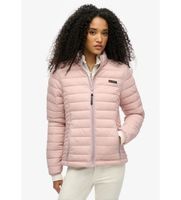 superdry para mujer w5011835a chaqueta acolchada fuji lite rosa s casual nylon