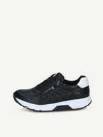 caprice sneaker black made of leather and textile size 42