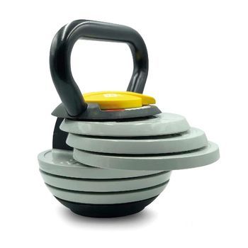 Hxg Kettlebell Ajustable O Pesa Rusa De 2,5kg A 18 Kg De Carga Y Peso Variable Con Discos, Juego De Pesas Rusas, Campana Con Pesos Entrenamiento De Fuerza Crosstraining