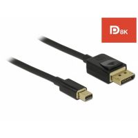cable displayport 14 delock 84927 1 m mini displayport a displayport negro
