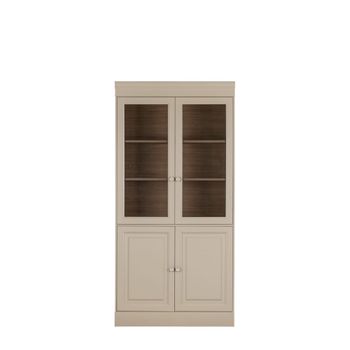 Mueble 4 puertas en madera gris