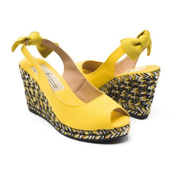 Alpargata lona amarillo