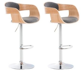 Set de 2 taburetes kingston en tela 102x50x48 cm