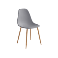 set de 4 sillas de comedor lena gris