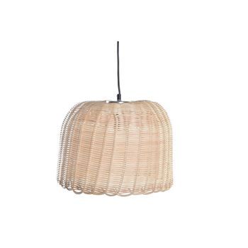 Lampara Techo Ratan 39x39x30 Natural