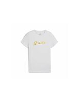 camiseta de casual puma ess script metallic g nina