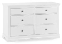 brooklyn white 6 drawer chest
