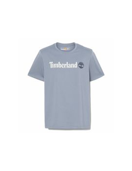 Camiseta Timberland Kennebec River Linear Logo Short Sleeve Gris Hombre