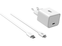 cargador movil - isy iwc 2501 lightning-usb c 20w 1m blanco