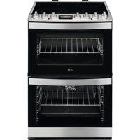 aeg ccs6741acm 60 cm electric ceramic cooker - stainless steel stainless steel
