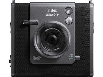 Cámara instantánea - Fujifilm Instax Wide Evo, 86 mm x 108 mm, Apertura F2.4, Flash, Temporizador, Negro