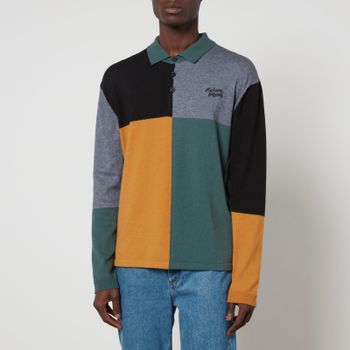 Maison Kitsuné Cotton and Wool-Blend Polo Shirt - L