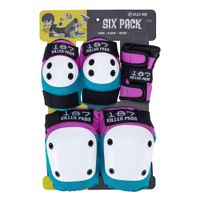 187 killer pads jr six pack set - pinkteal