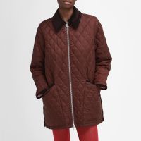 barbour x the edit by alexa chung quilted shell jacket - uk 10