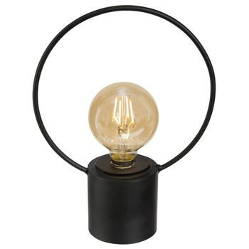Lámpara Con Base De Metal Negro H27cm
