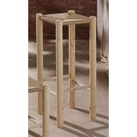 taburete madera nat con asiento de cuerda 75 cms 32dx75 cm