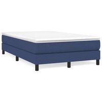 cama matrimonial  cama para adultos  estructura de cama box spring tela azul 120x200 cm