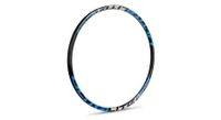 llanta delantera ikon bmx i 451x19 5mm i 28 agujeros negra   azul