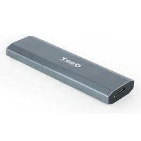 tooq shura caja externa para ssd m2 ngffnvme gris