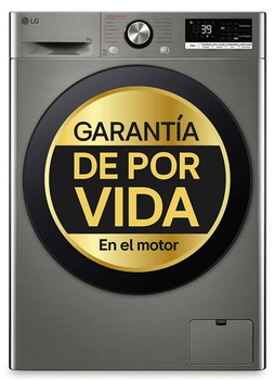 LAVADORA CARGA FRONTAL LG F4WR7009AGS 9 KG 1400 RPM A INOX