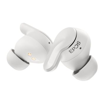 Auriculares EPOS ADAPT E1 inalámbricos Bluetooth con Cancelación de Ruido, uso profesional, blancos