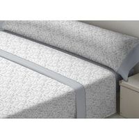 juego de sabanas dor tila gris cama de 120 franela