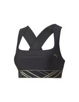 sujetador deportivo de traning puma mid impact deco glam negro mujer